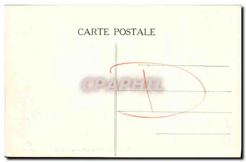 CAEN — Schloss, Haupteingang — Druckerei T. R. (Nr. 94) - Rückseite