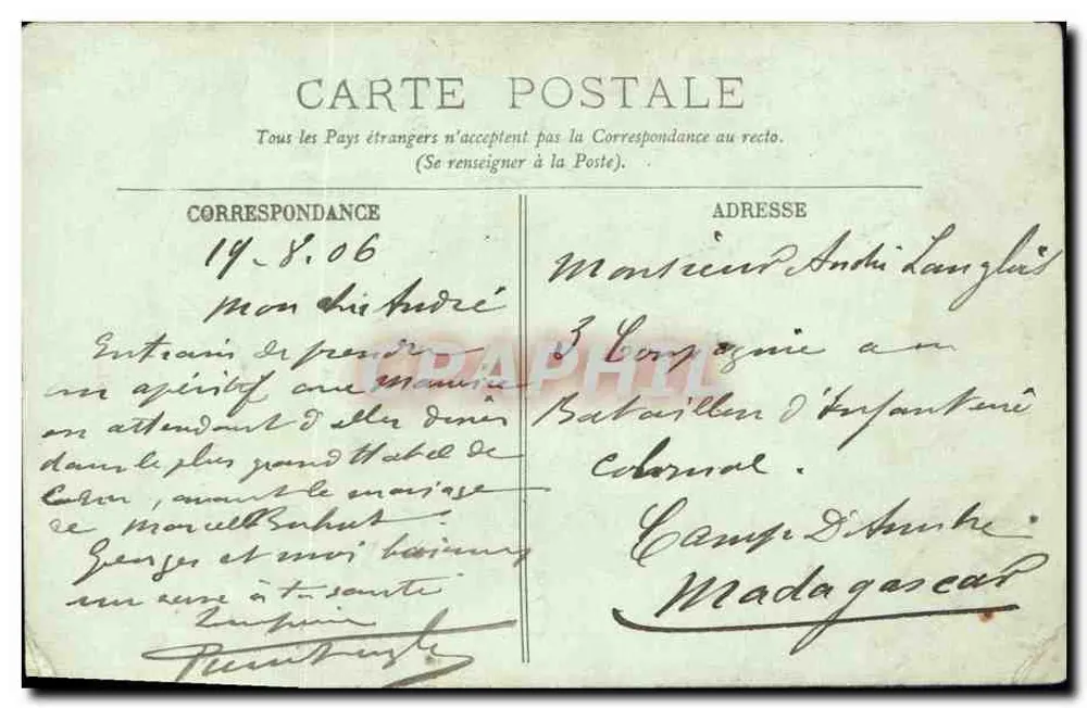 CAEN — Tor zur Burg — Kasernen Lefebvre — LL. - Rückseite