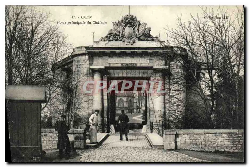 Caen - Haupteingang des Schlosses — Collection AD, n° 47 - Vorderseite
