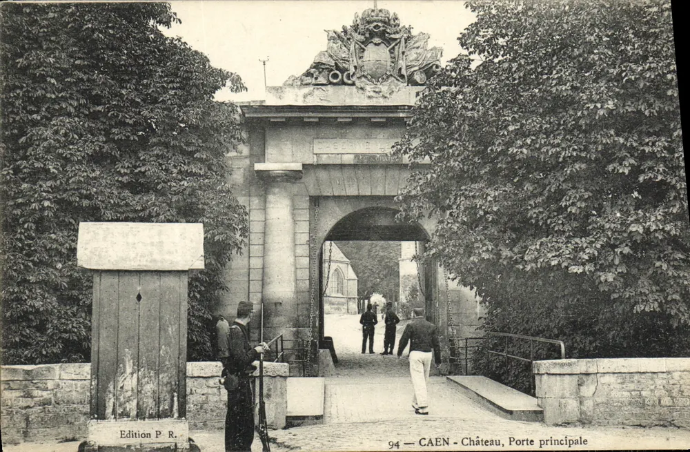 CAEN — Schloss, Haupteingang — Edition P. R. Nr. 94 - Vorderseite