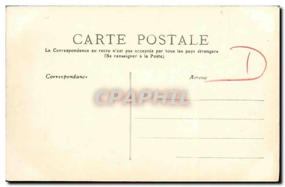 CAEN — Schloss, Haupteingang — Edition P. R. Nr. 94 - Rückseite