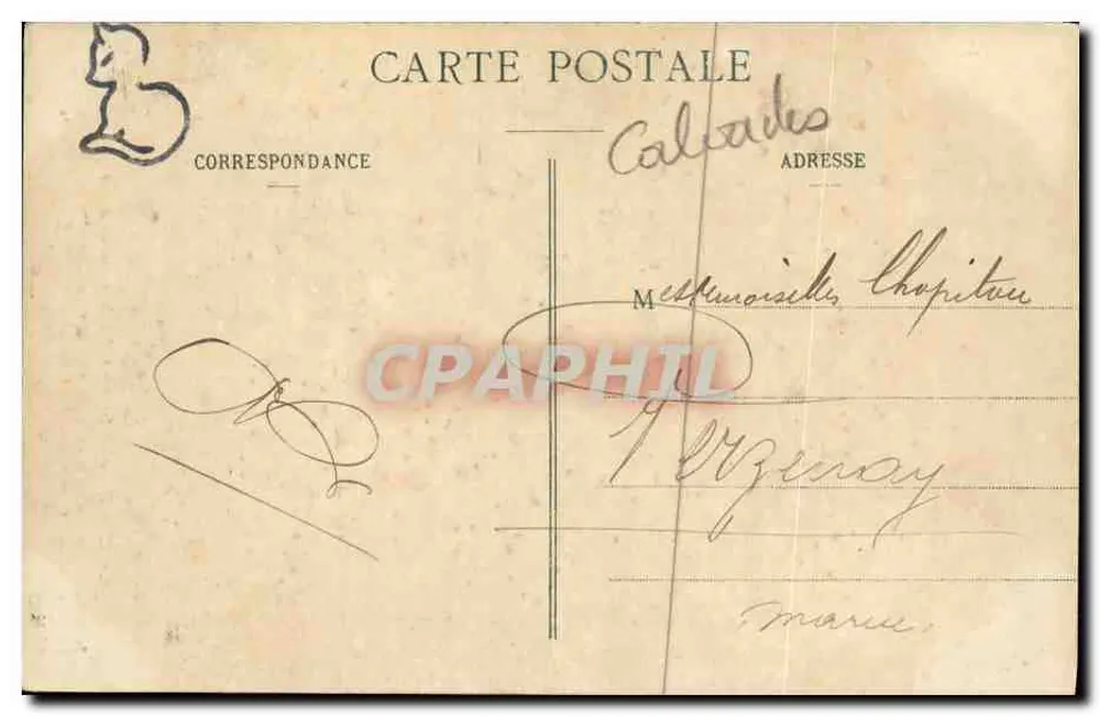 Cachos de outrora - CAEN (Calvados) — editor não visível, número de série não legível - Verso