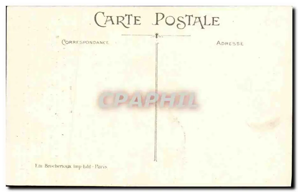 Les Tripes à la Mode de Caen — In der Normandie — Verlag Brochenoux, Druck Paris - Rückseite