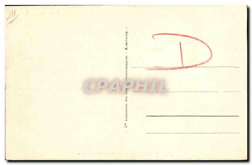 Caen - Lycée e Abadia dos Homens - Verso