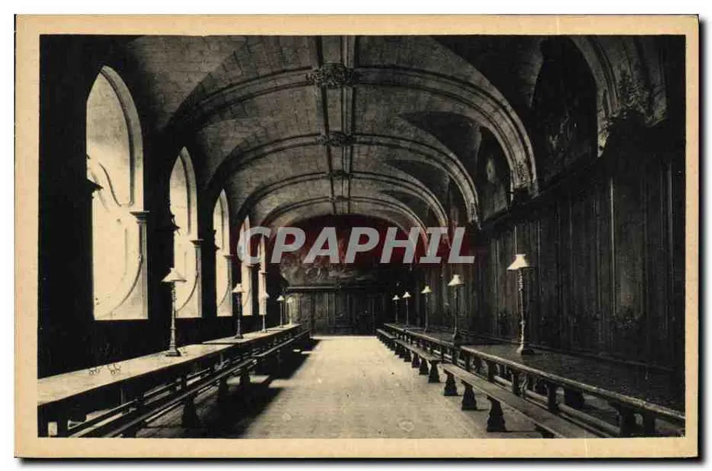 CAEN. Lyceum Malherbe (vorige Abdis van de Mannelijke). Het Refectoire. - Voorkant