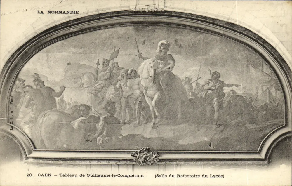 CAEN — Portrait des Wilhelm der Eroberer — Saal des Refektoriums des Lycée - Vorderseite