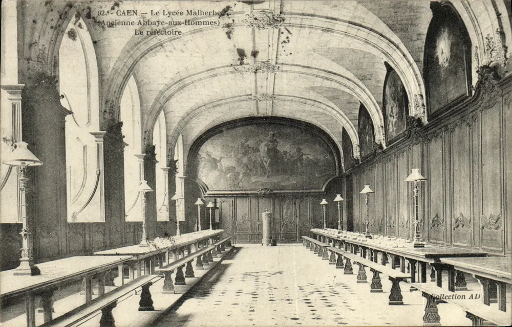 Caen — Lycée Malherbe (Ehemalige Abtei Sainte-Geneviève) — Das Refektorium - Vorderseite