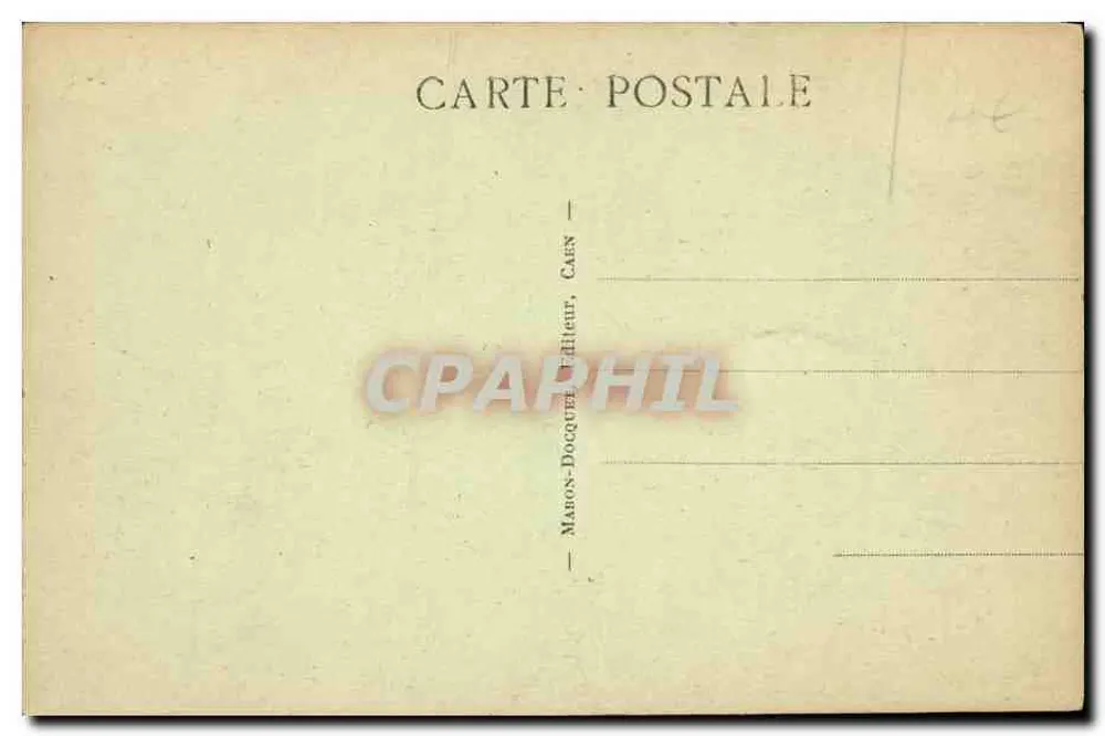 Caen — Lycée de Jeunes Filles — editor Maron-Docquet, Caen - Verso