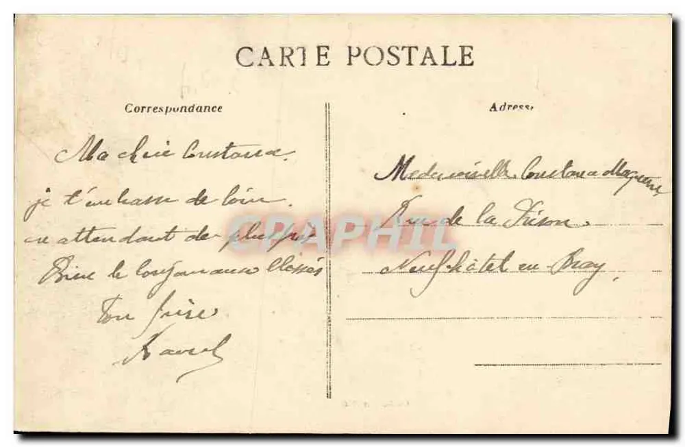 CAEN - O Grupo Escolar — Coleção A — n°163 - Verso
