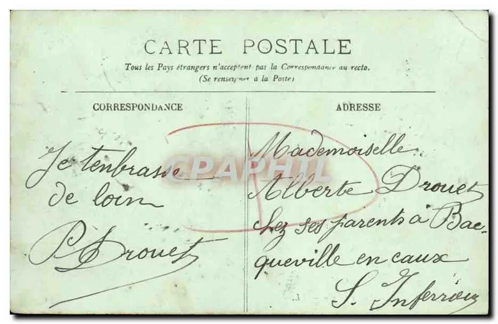 Caen — A Prefeitura — LL. - Verso