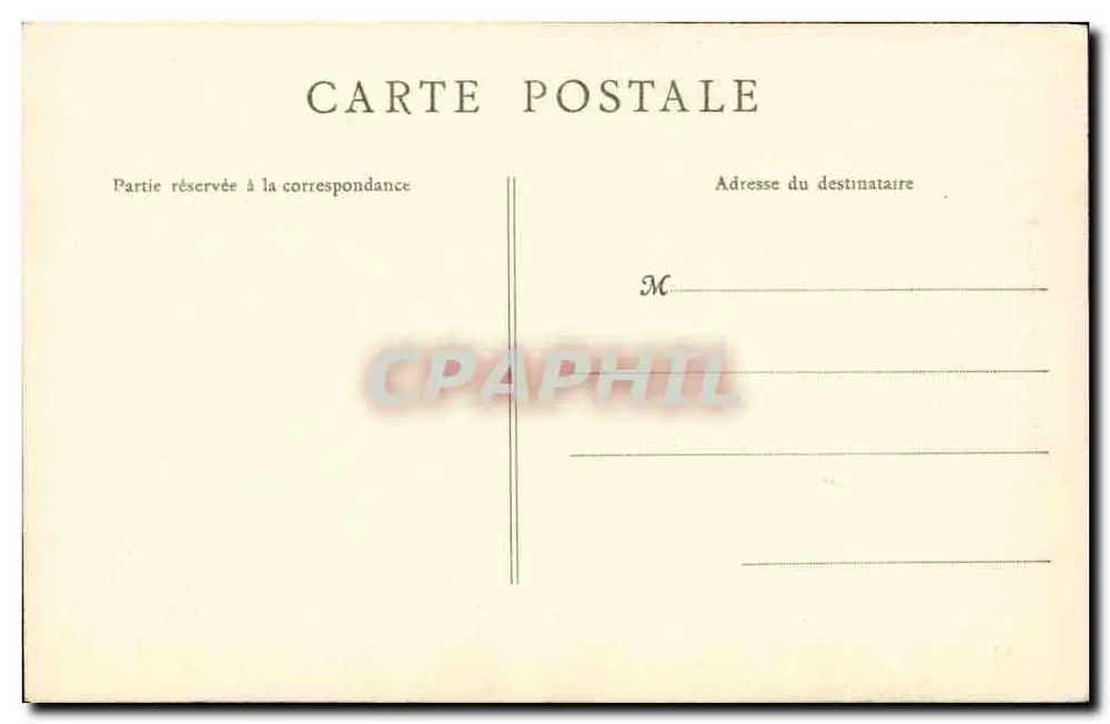 Caen — Porta da Prefeitura — B. F. Paris - Verso