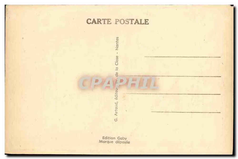 Caen (Calvados) — Hotel das P.T.T. (M. Chirol, arquiteto regional das P.T.T., em Rouen) - Verso