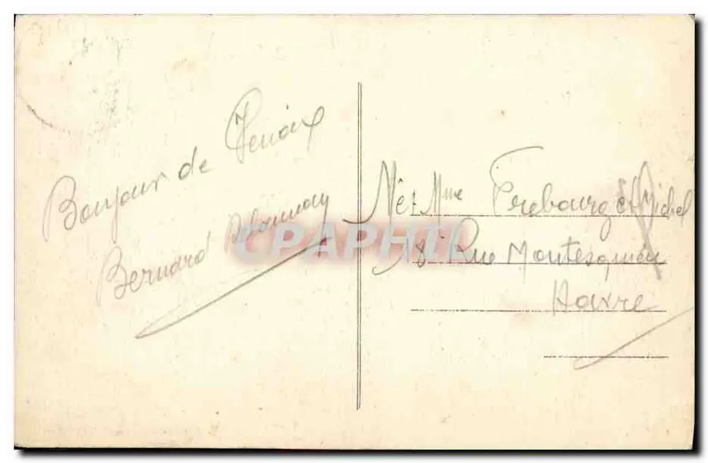 Caen — A Correios, Praça Gambetta — Editor não identificado - Verso