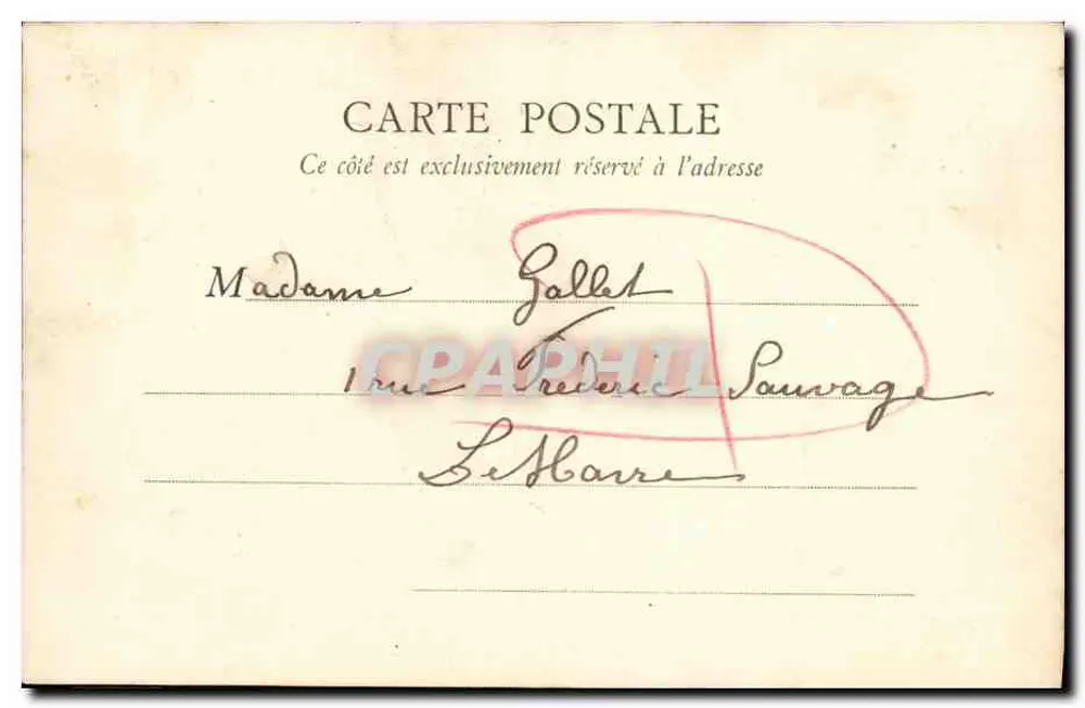 Caen — A Bourse — B. E. Paris, editor - Verso