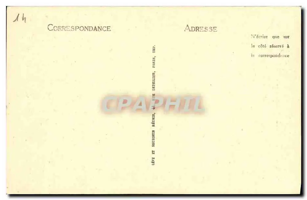Caen — Interior da Abadia das Damas — LL - Verso