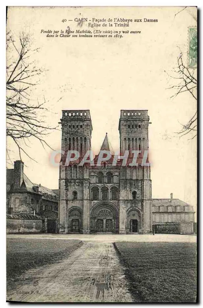 Caen — Fassade der Abbaye aux Dames — Ausgabe P. R. - Vorderseite