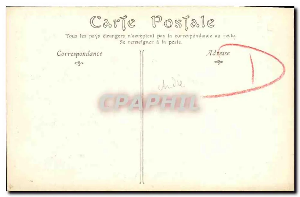 CAEN — Ansicht der Kirche der Dreifaltigkeit, Abbaye aux Dames — ND Phot - Rückseite