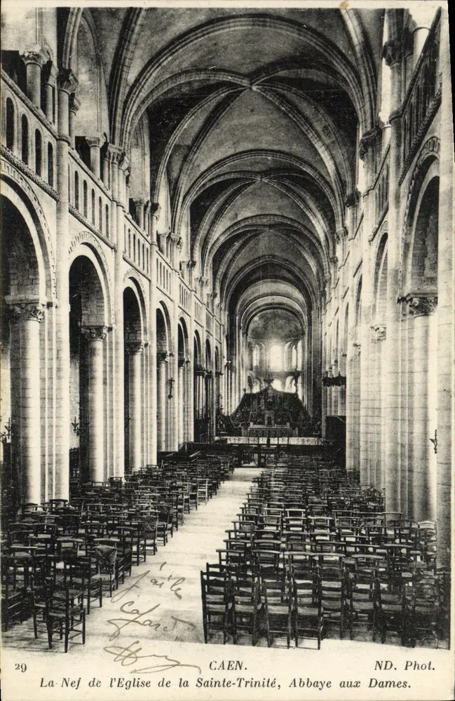 Die Kirche der Heiligen Dreifaltigkeit, Abbaye aux Dames — CAEN — ND. Phot. - Vorderseite