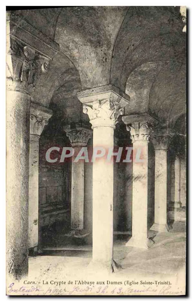 Caen - Die Krypta der Abtei der Damen (Kirche der Heiligen Dreifaltigkeit) - Vorderseite