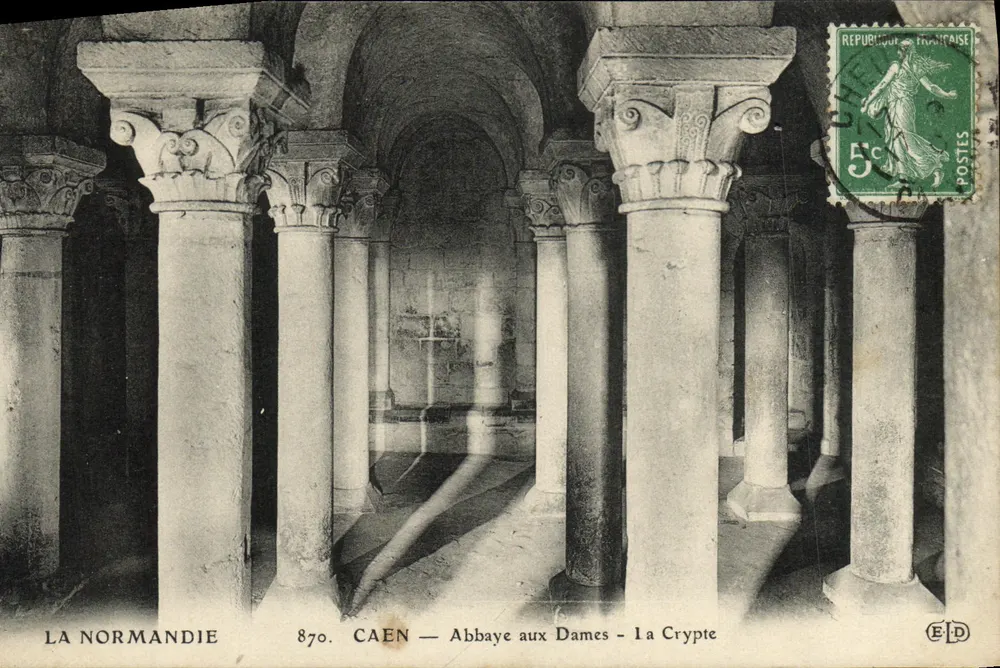 Caen — Abadia das Damas — A Cripta — A Normandia — 870 — Editor EID - Frente