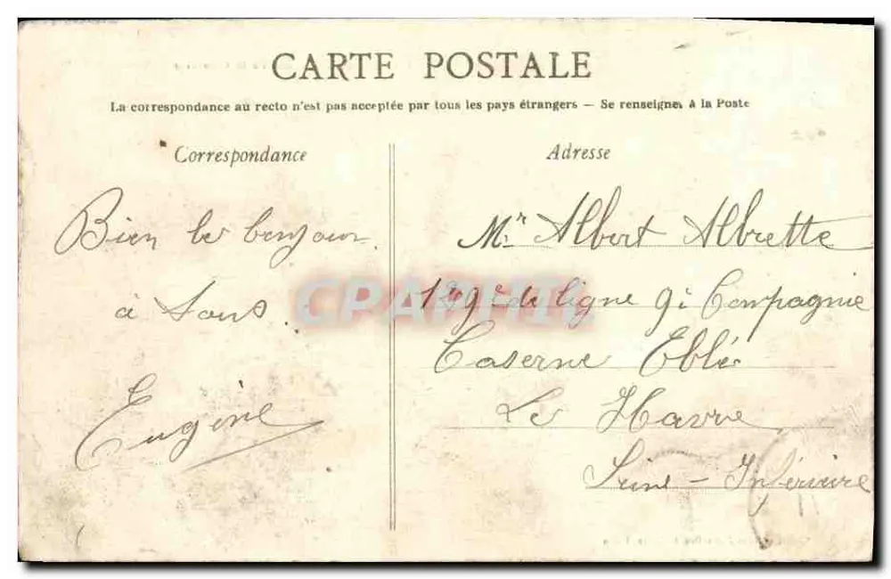 CAEN — A Igreja da Gloriette — Nouteller, Caen - Verso