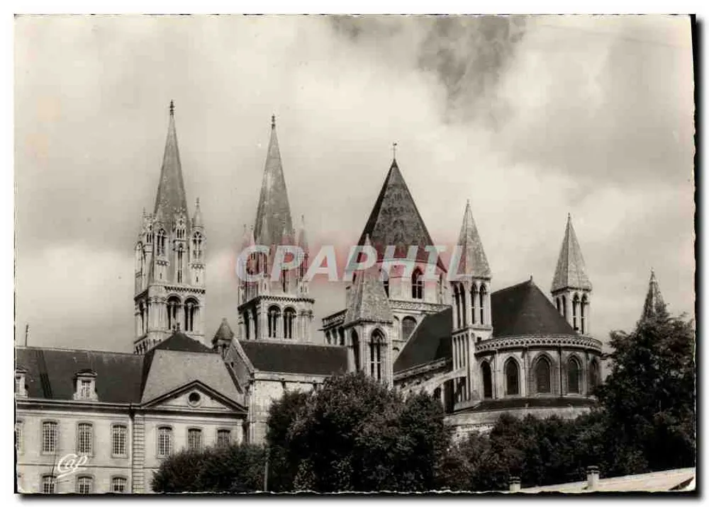 Caen - Die Abtei Saint-Étienne (12. Jahrhundert) - Kirche Saint-Étienne - Cie des Arts Photomécaniques, Paris - Vorderseite