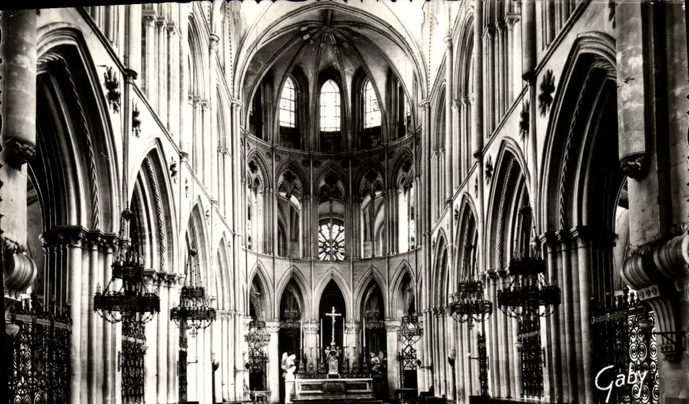 Chœur et Sanctuaire de l'Abbaye aux Hommes — Caen (Calvados) — Éditions Gaby - Recto