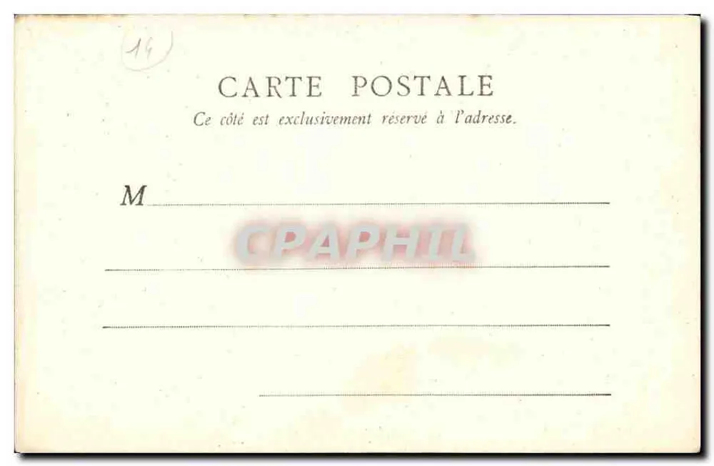 Abadia dos Homens — Caen — B.F. Paris - Verso