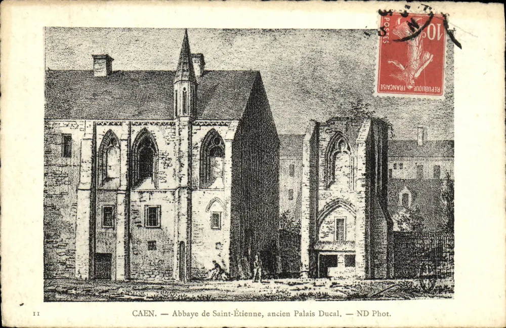 Caen — Abtei Saint-Étienne, ehemaliger Ducalpalast — ND Fotografie - Vorderseite