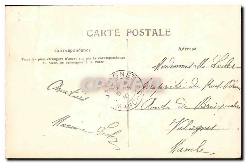 Caen — Le Vieux St-Etienne (église ruinée) — éditeur P.R. n°171 - Verso