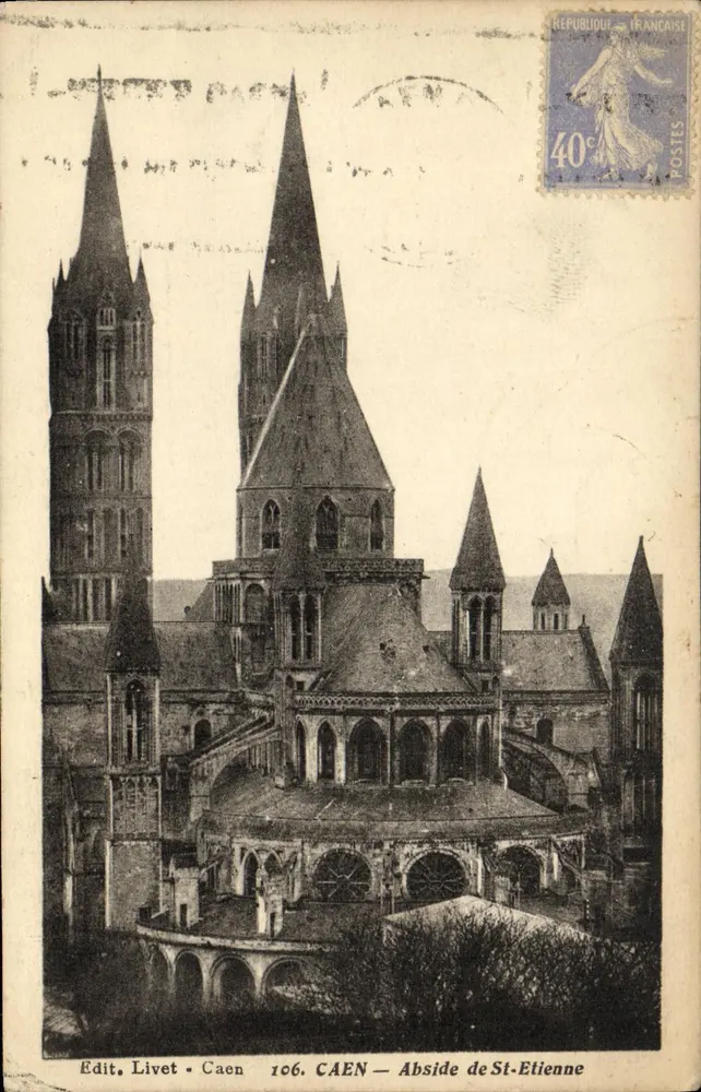 CAEN — Abside de St-Etienne — Edit. Livet - 106 - Frente