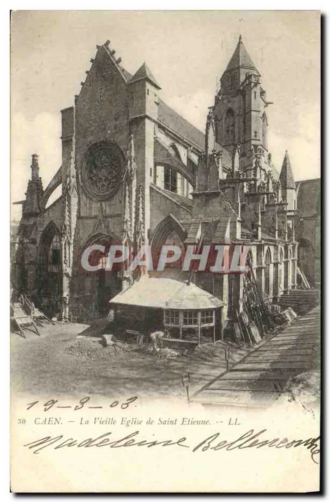 Caen — Die Alte Kirche Saint-Étienne — LL n°30 - Vorderseite