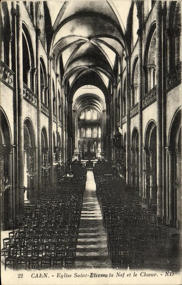 Calan - Kirche Saint-Étienne, die Kirchenschiff und der Chor - ND - Vorderseite