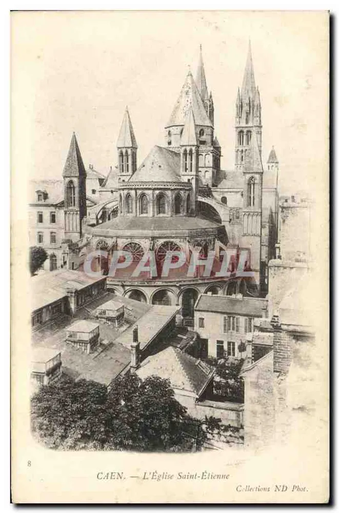 Caen — A Igreja de São Etienne — Coleções ND Phot. n°8 - Frente