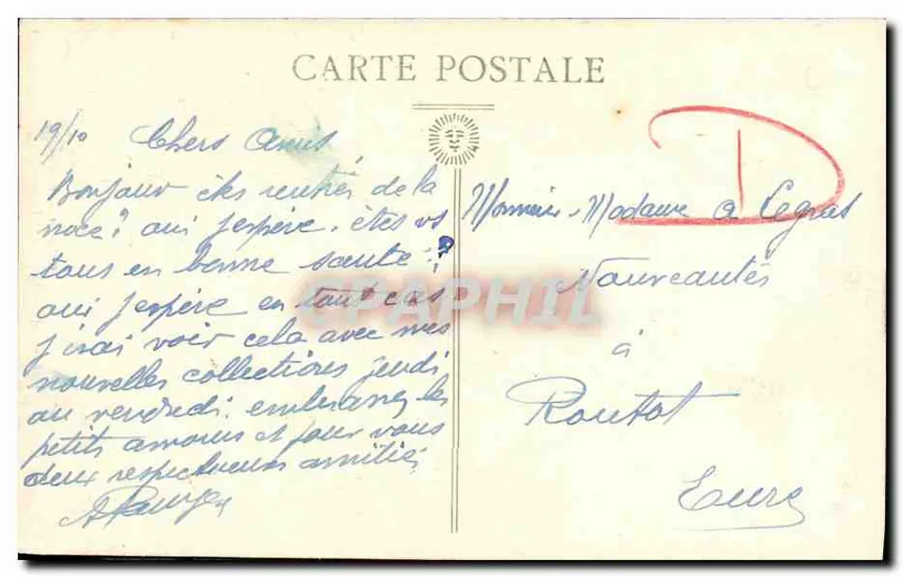 Caen — Interior da Abadia dos Homens — Col. Artisti. N. P. Caen - Verso