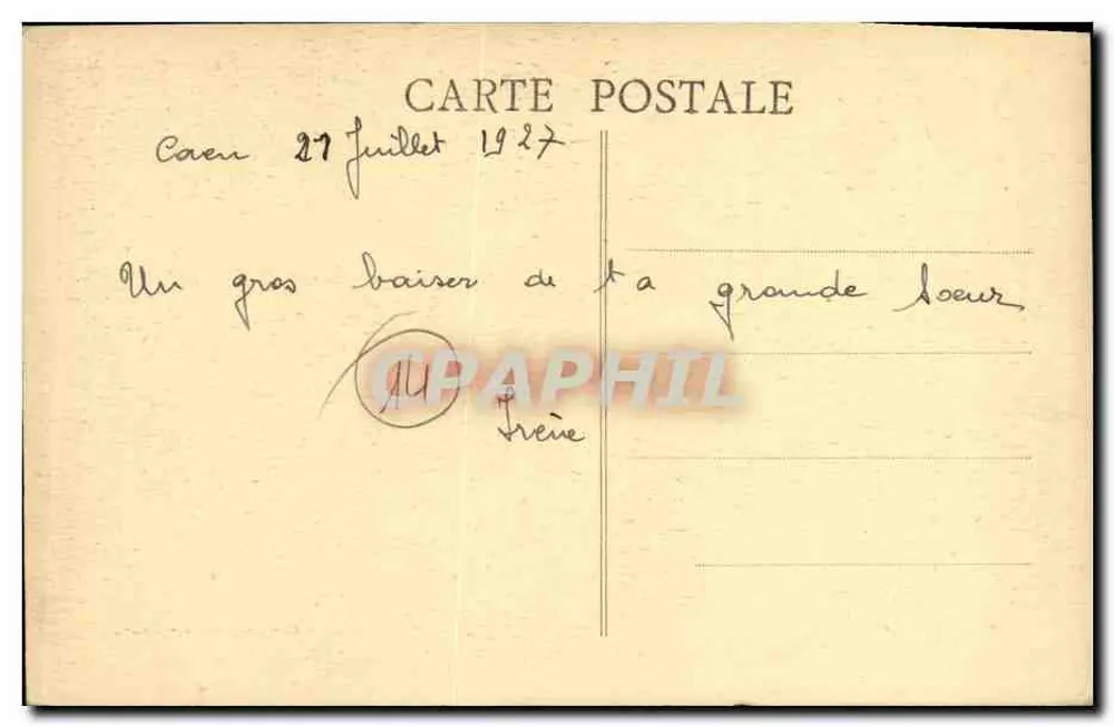 Caen - Abside e as Torres de Saint-Étienne — Antiga Abadia dos Homens, fundada por Guilherme o Conquistador, iniciada em 1066 — Fot. Combier - Macon - Verso