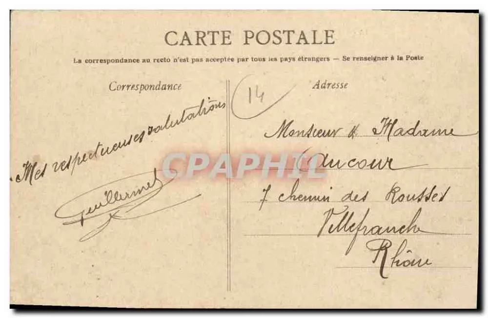 CAEN - A abside da Abadia dos Homens — editor L. Lachenay, n°19 - Verso