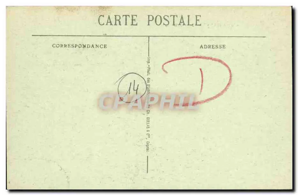 Caen — Abside da Igreja de São Etienne — Editor impr. Place des États-Unis, Caen - Verso