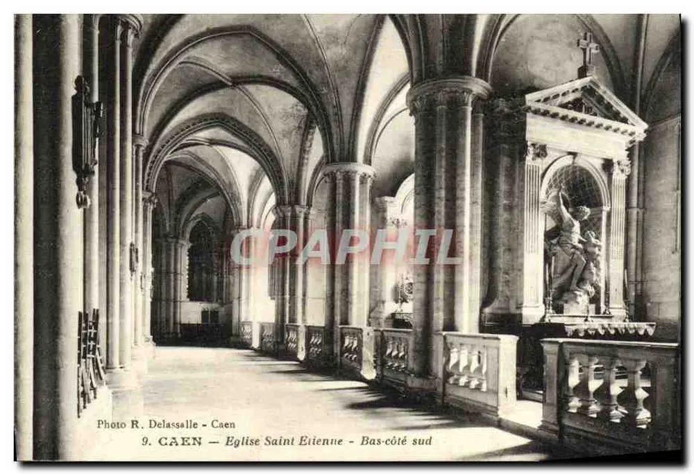 Caen — Kerk van Sint Etienne — Zuidzijde - Voorkant