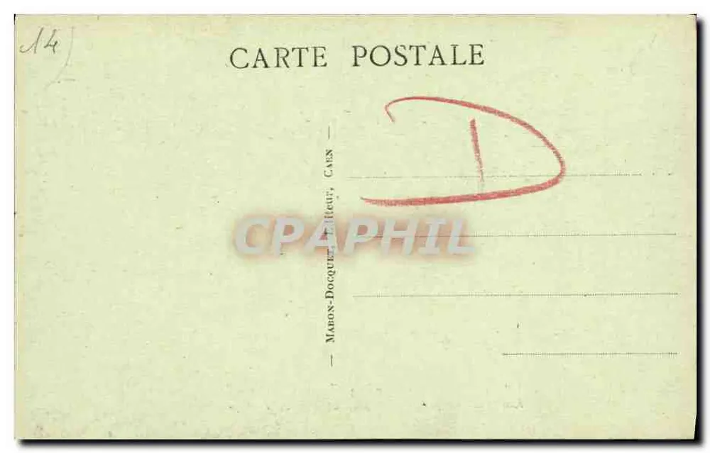 Alte Abtei der Männer - Das Refektorium — Caen — Verlag Maron-Doquez - Rückseite