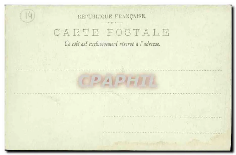 Caen — Innenansicht der Abtei Sainte-Geneviève — LL. n°23 - Rückseite