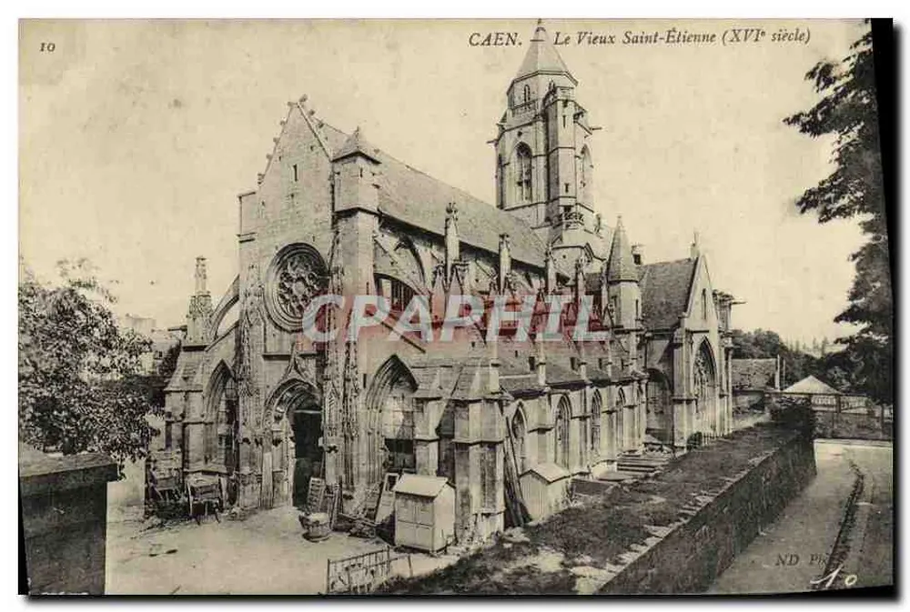 CAEN. Ansicht des Alten Saint-Étienne (16. Jahrhundert) —, Nr. 10 - Vorderseite
