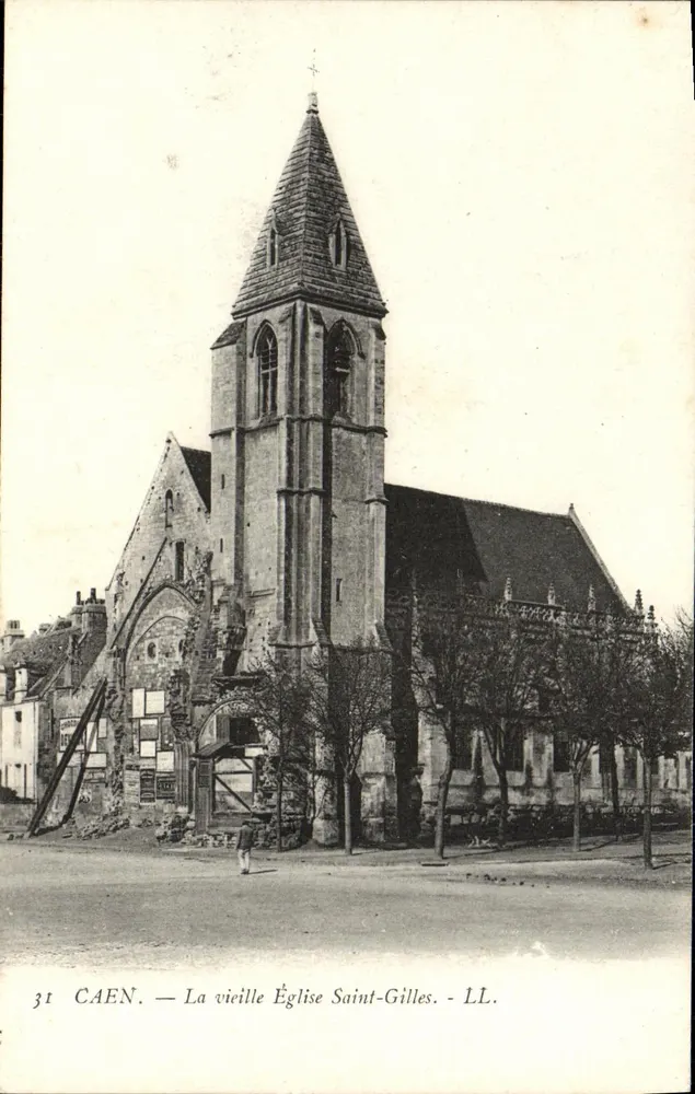 Caen — Die alte Kirche Saint-Gilles — LL. - Vorderseite