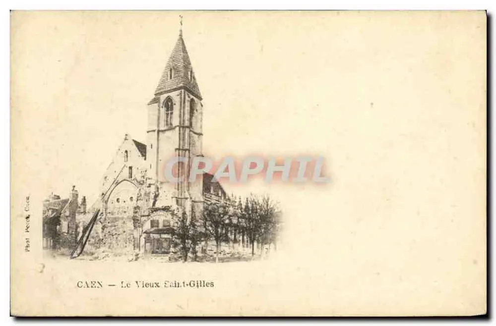 CAEN — A Velha Igreja de Saint-Gilles — Fot. Peck & Cie - Frente