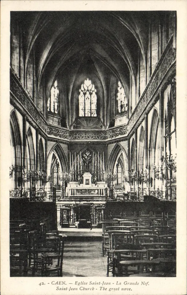 Caen — Chiesa di San Giovanni — La Grande Nave - Recto