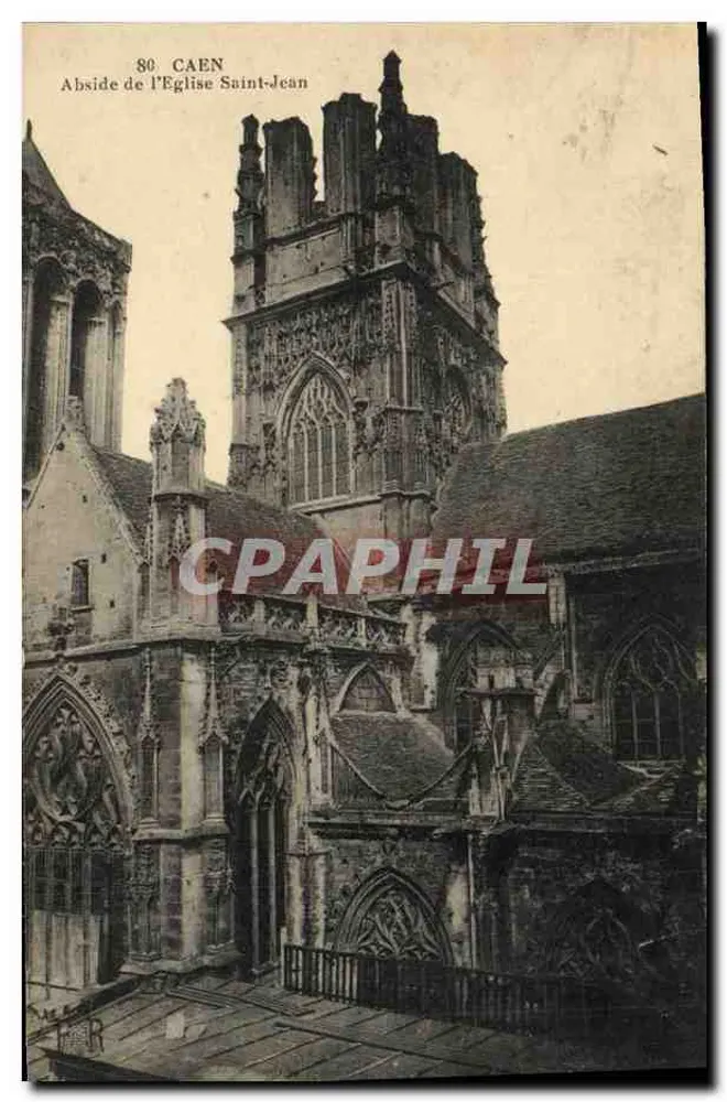Abside da Igreja de São João — Caen — editor anônimo, n° 80 - Frente