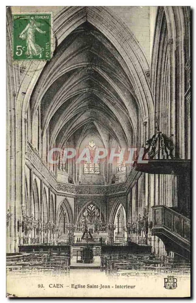 CAEN — Igreja de São João — Interior - Frente