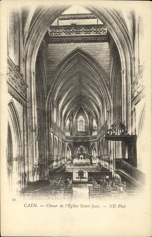 CAEN — Nave da Igreja de São João — ND Phot - Frente