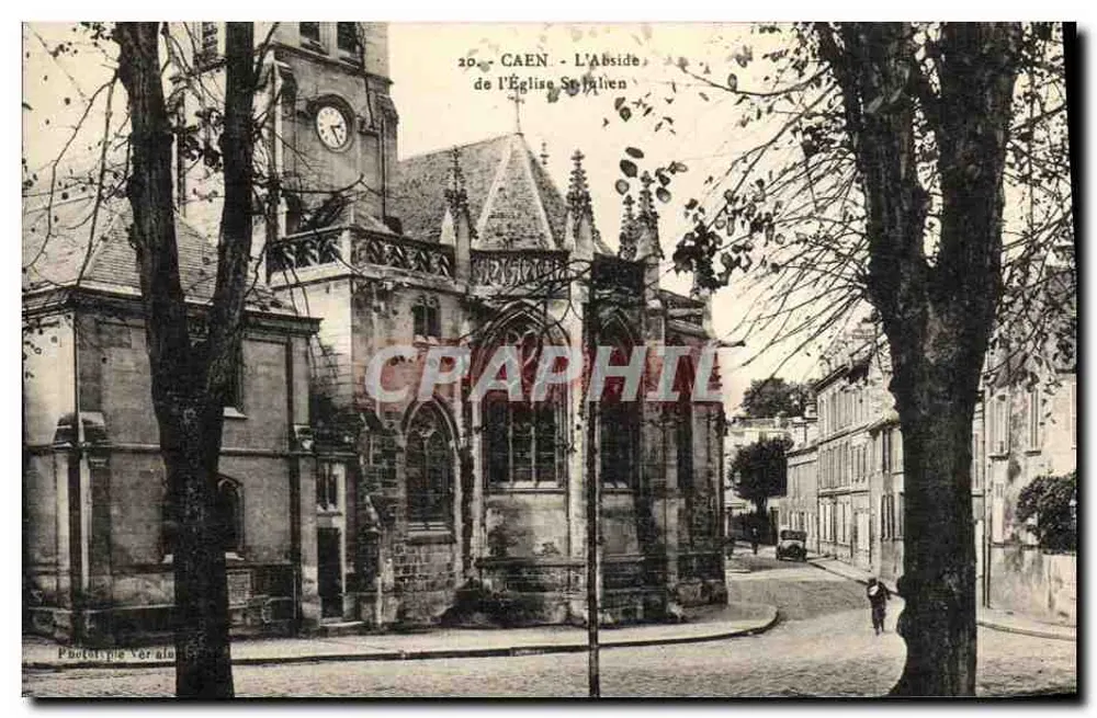Caen - A abside da Igreja de São Etienne — Fototipia Verain, n°20 - Frente
