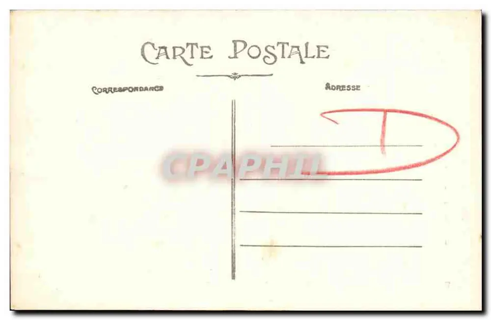 Caen — Igreja de Saint-Ouen — Bilhete postal antigo n°143 - Verso